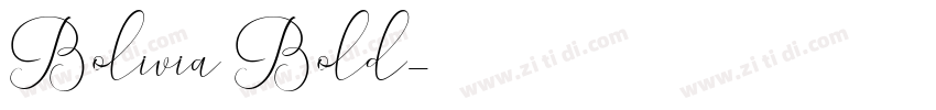 Bolivia Bold字体转换